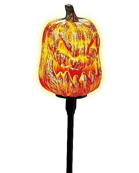 Light-Up LED Jack-O-Lantern Pathway Markers 2 Light-Up LED Jack-O-Lantern Pathway Markers - Image 2