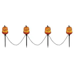 Light-Up LED Jack-O-Lantern Pathway Markers 9 Light-Up LED Jack-O-Lantern Pathway Markers -Spirit Spooky Store 01573914 e