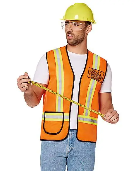 Funny Construction Worker Costume Kit 1 Funny Construction Worker Costume Kit