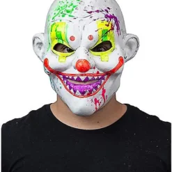 Black Light Neon Clown Full Mask
