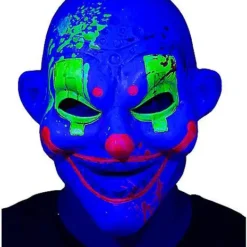 Black Light Neon Clown Full Mask 7 Black Light Neon Clown Full Mask -Spirit Spooky Store 01577659 c