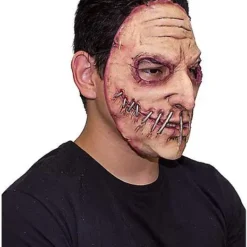 Stitched Smile Half Mask -Spirit Spooky Store 01577717 c