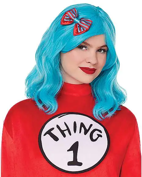 Long Thing 1 And Thing 2 Wig - Dr. Seuss 1 Long Thing 1 And Thing 2 Wig - Dr. Seuss