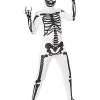 Black And White Skeleton Skin Suit Costume