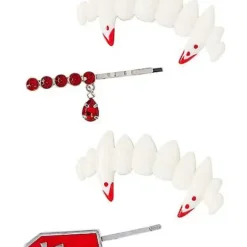 Vampire Teeth Hair Clips