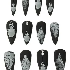 Black Widow Witch Press On Nails