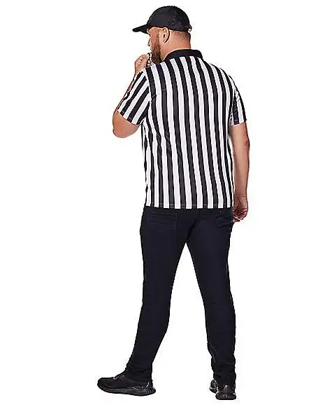 Adult Referee Plus Size Costume Kit 2 Adult Referee Plus Size Costume Kit - Image 2