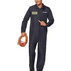 Adult Sparky's Electric Jumpsuit Costume