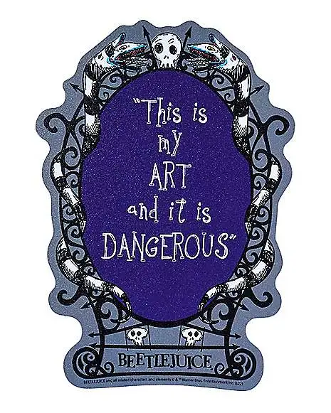 This Is My Art Magnet - Beetlejuice 1 This Is My Art Magnet - Beetlejuice