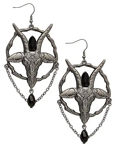 Baphomet Earrings 1 Baphomet Earrings