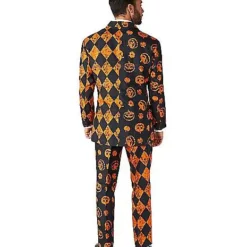 Adult Distressed Pumpkin Party Suit -Spirit Spooky Store 01587179 c