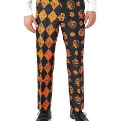 Adult Distressed Pumpkin Party Suit -Spirit Spooky Store 01587179 e