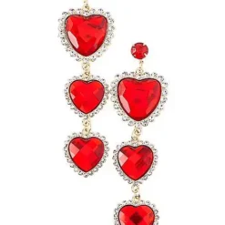 Cupid Heart Dangle Earrings