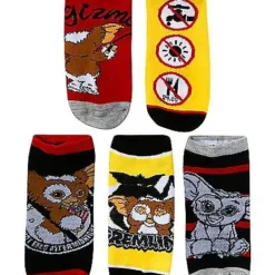 Gremlins No Show Socks - 5 Pack