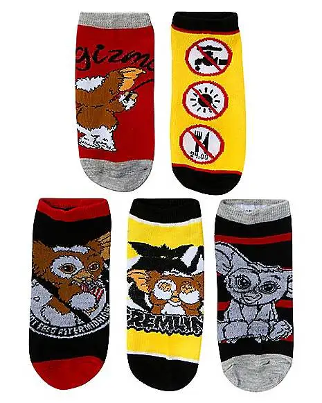 Gremlins No Show Socks - 5 Pack 1 Gremlins No Show Socks - 5 Pack