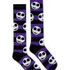 Jack Skellington Striped Knee High Socks - The Nightmare Before Christ
