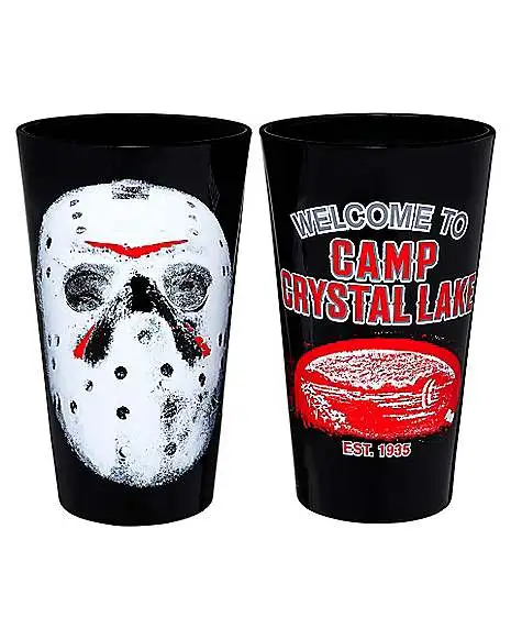 Jason Voorhees Pint Glasses 2 Pack - Friday The 13th 1 Jason Voorhees Pint Glasses 2 Pack - Friday The 13th