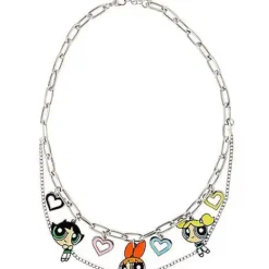 Powerpuff Girls Charm Chain Necklace