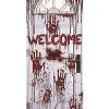 Bloody Handprints Welcome Door Cover