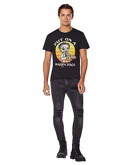 Happy Leatherface T Shirt - Texas Chainsaw Massacre 3 Happy Leatherface T Shirt - Texas Chainsaw Massacre - Image 3