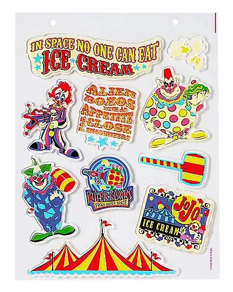 Killer Klowns From Outer Space Gel Clings - 2 Pack 2 Killer Klowns From Outer Space Gel Clings - 2 Pack - Image 2