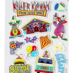 Killer Klowns From Outer Space Gel Clings - 2 Pack 6 Killer Klowns From Outer Space Gel Clings - 2 Pack -Spirit Spooky Store 01598283 c