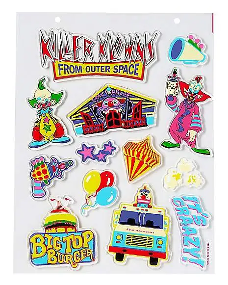 Killer Klowns From Outer Space Gel Clings - 2 Pack 3 Killer Klowns From Outer Space Gel Clings - 2 Pack - Image 3