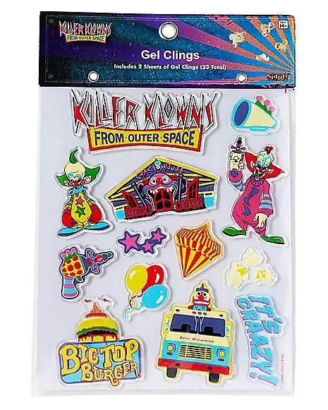 Killer Klowns From Outer Space Gel Clings - 2 Pack 4 Killer Klowns From Outer Space Gel Clings - 2 Pack - Image 4