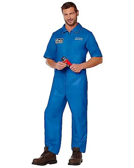 Adult Rod's Pipe And Drain Jumpsuit Costume 1 Adult Rod's Pipe And Drain Jumpsuit Costume