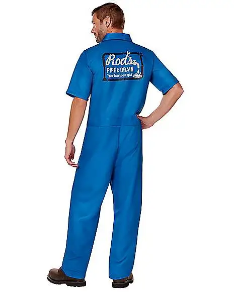Adult Rod's Pipe And Drain Jumpsuit Costume 2 Adult Rod's Pipe And Drain Jumpsuit Costume - Image 2