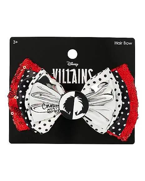 Cruella Hair Bow - Disney Cruella 3 Cruella Hair Bow - Disney Cruella - Image 3