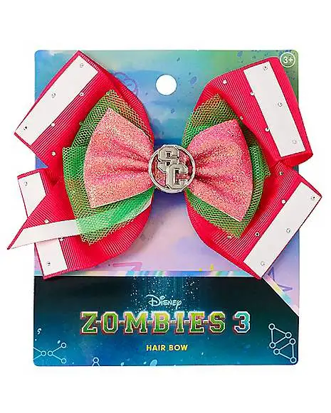 Cheer Hair Bow - Zombies 3 3 Cheer Hair Bow - Zombies 3 - Image 3