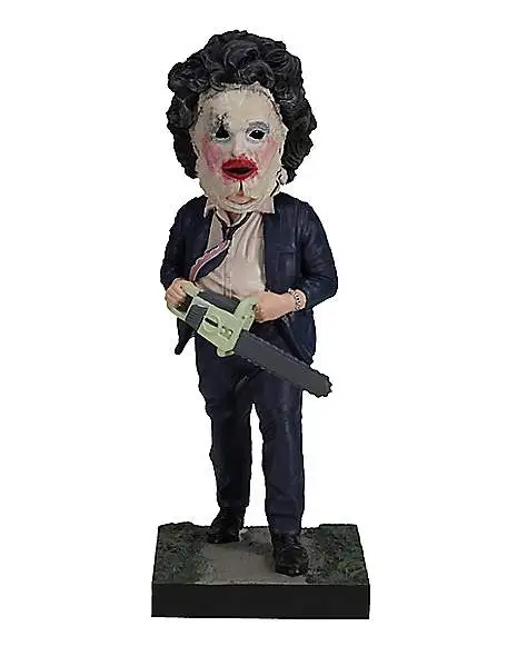 Leatherface Pretty Woman Mask Bobblehead Statue - The Texas Chainsaw M 1 Leatherface Pretty Woman Mask Bobblehead Statue - The Texas Chainsaw M