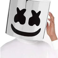 Kids Chrome Marshmello Half Mask