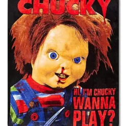 Hi, I'm Chucky Wanna Play Chucky Fleece Blanket