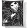 Dark Cover Jack Skellington Fleece Blanket - The Nightmare Before Chri