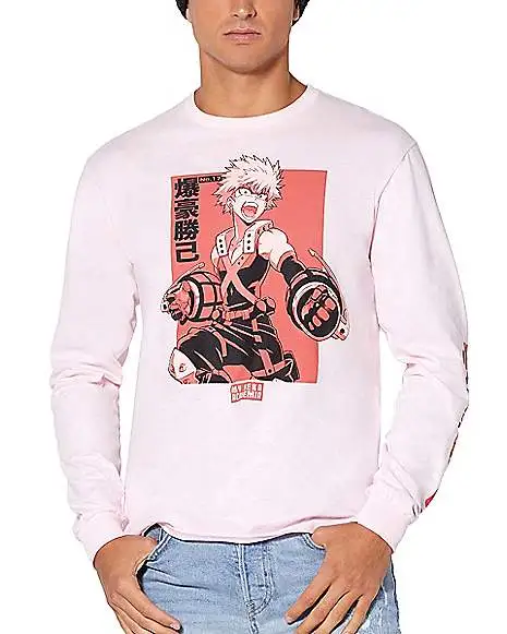 Kacchan Long Sleeve T Shirt - My Hero Academia 1 Kacchan Long Sleeve T Shirt - My Hero Academia