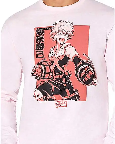 Kacchan Long Sleeve T Shirt - My Hero Academia 2 Kacchan Long Sleeve T Shirt - My Hero Academia - Image 2