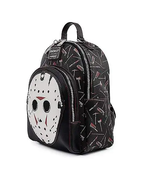 Loungefly Jason Voorhees Mask Mini Backpack - Friday The 13th 2 Loungefly Jason Voorhees Mask Mini Backpack - Friday The 13th - Image 2