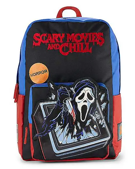 Scary Movies And Chill Ghost Face Backpack - Steven Rhodes 1 Scary Movies And Chill Ghost Face Backpack - Steven Rhodes