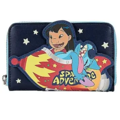 Loungefly Glow In The Dark Space Adventure Zip Wallet - Lilo & Stitch