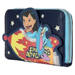 Loungefly Glow In The Dark Space Adventure Zip Wallet - Lilo & Stitch -Spirit Spooky Store 03915683 c