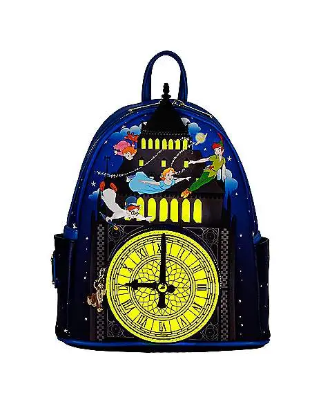 Loungefly Glow In The Dark Peter Pan Clock Mini Backpack - Disney 2 Loungefly Glow In The Dark Peter Pan Clock Mini Backpack - Disney - Image 2