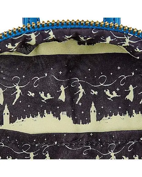 Loungefly Glow In The Dark Peter Pan Clock Mini Backpack - Disney 6 Loungefly Glow In The Dark Peter Pan Clock Mini Backpack - Disney - Image 6