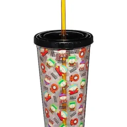 Characters South Park Cup With Straw - 20 Oz.