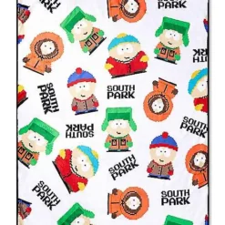 8 Bit Print Sherpa Fleece Blanket - South Park