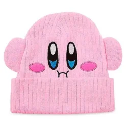 3D Kirby Face Cuff Beanie Hat - Nintendo
