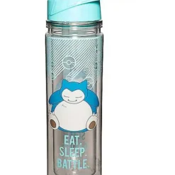 Snorlax Eat Sleep Battle Water Bottle Pokemon - 18 Oz.