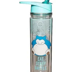 Snorlax Eat Sleep Battle Water Bottle Pokemon - 18 Oz. -Spirit Spooky Store 03994084 c