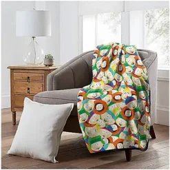 South Park Neon Boys Sherpa Fleece Blanket -Spirit Spooky Store 04127577 d